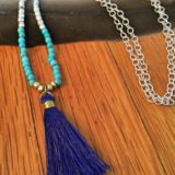 Beaded Tassel Necklace - Image 2