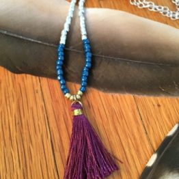 Beaded Tassel Necklace