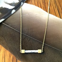 Stone Bar Necklace