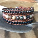 Rhodonite Mix Triple Wrap