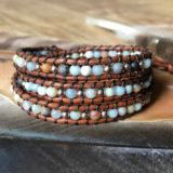 Matte Amazonite Triple Wrap